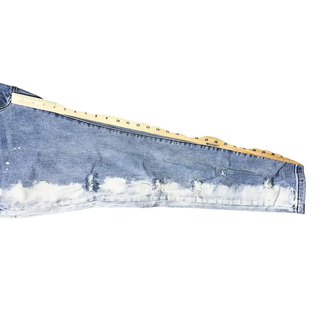THRT Dreamer Distressed High-Rise Straight Leg Stretch Jeans Men's 40X30